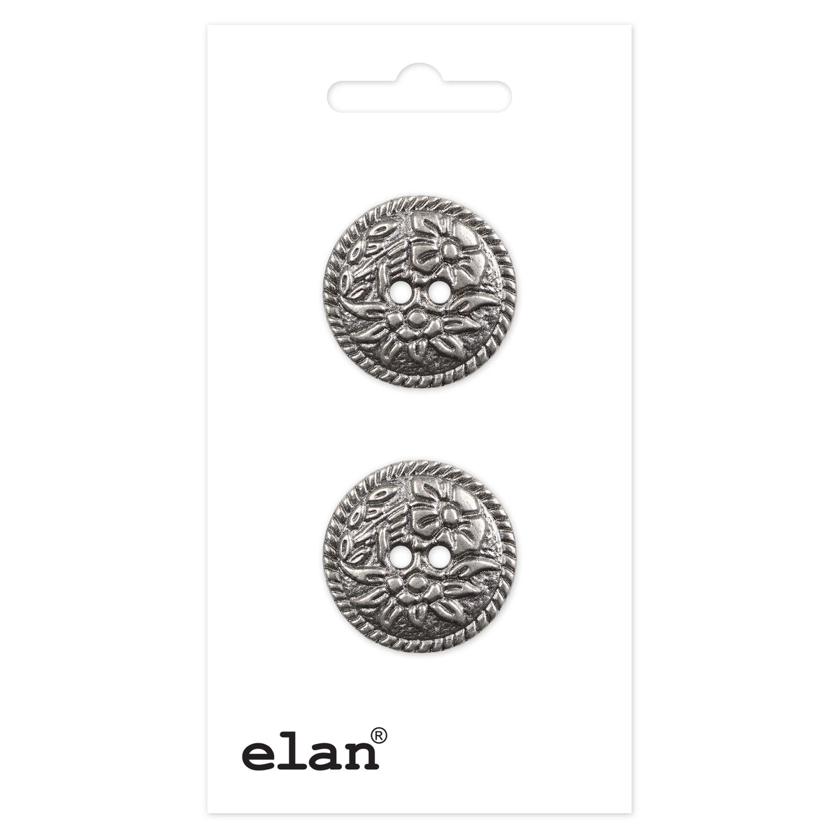 ELAN 2-Hole Button – 20 mm (3/4 in.) – 2 Pack - packaged product view