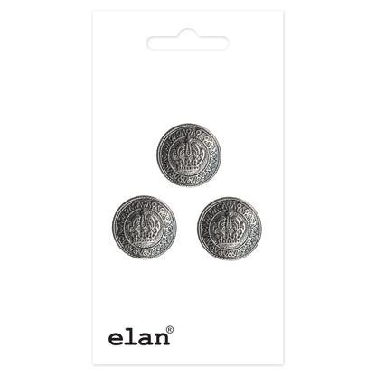 ELAN Shank Button 15 mm (5/8 in), 3 Count