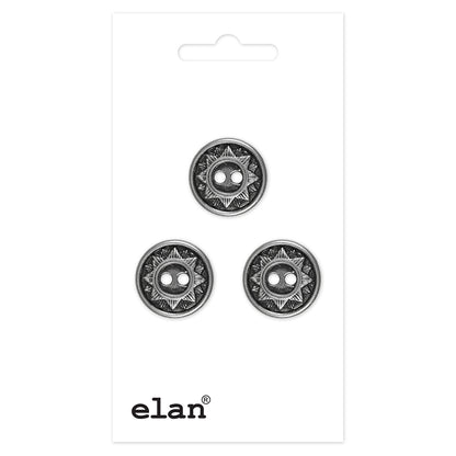 ELAN 2-Hole Button 15 mm (5/8 in) 3-Pack
