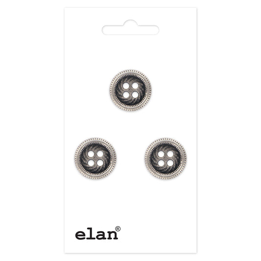 ELAN 4-Hole Sew-Through Button 13 mm (1/2 in), 4 Count