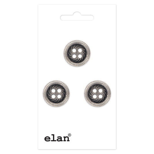 ELAN 4-Hole Sew-Through Button 15 mm (5/8 in), 2 Count