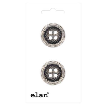 ELAN 4-Hole Sew-Through Button 19 mm (3/4 in), 2 Count
