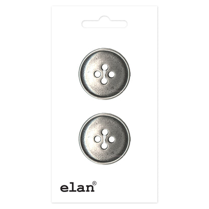 ELAN 4-Hole Sew-Through Button 21 mm (7/8 in), 2 Count