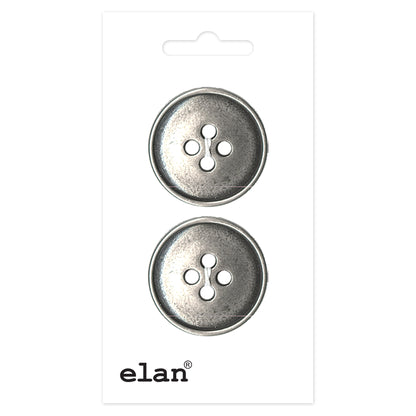 ELAN 4-Hole Sew-Through Button 25 mm (1 in), 2 Count