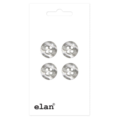 ELAN 4 Hole Button 13 mm (1/2 in), 4 Count
