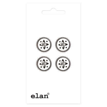 ELAN 4 Hole Button - 13 mm (1/2 in.) - 4 count - packaged product view