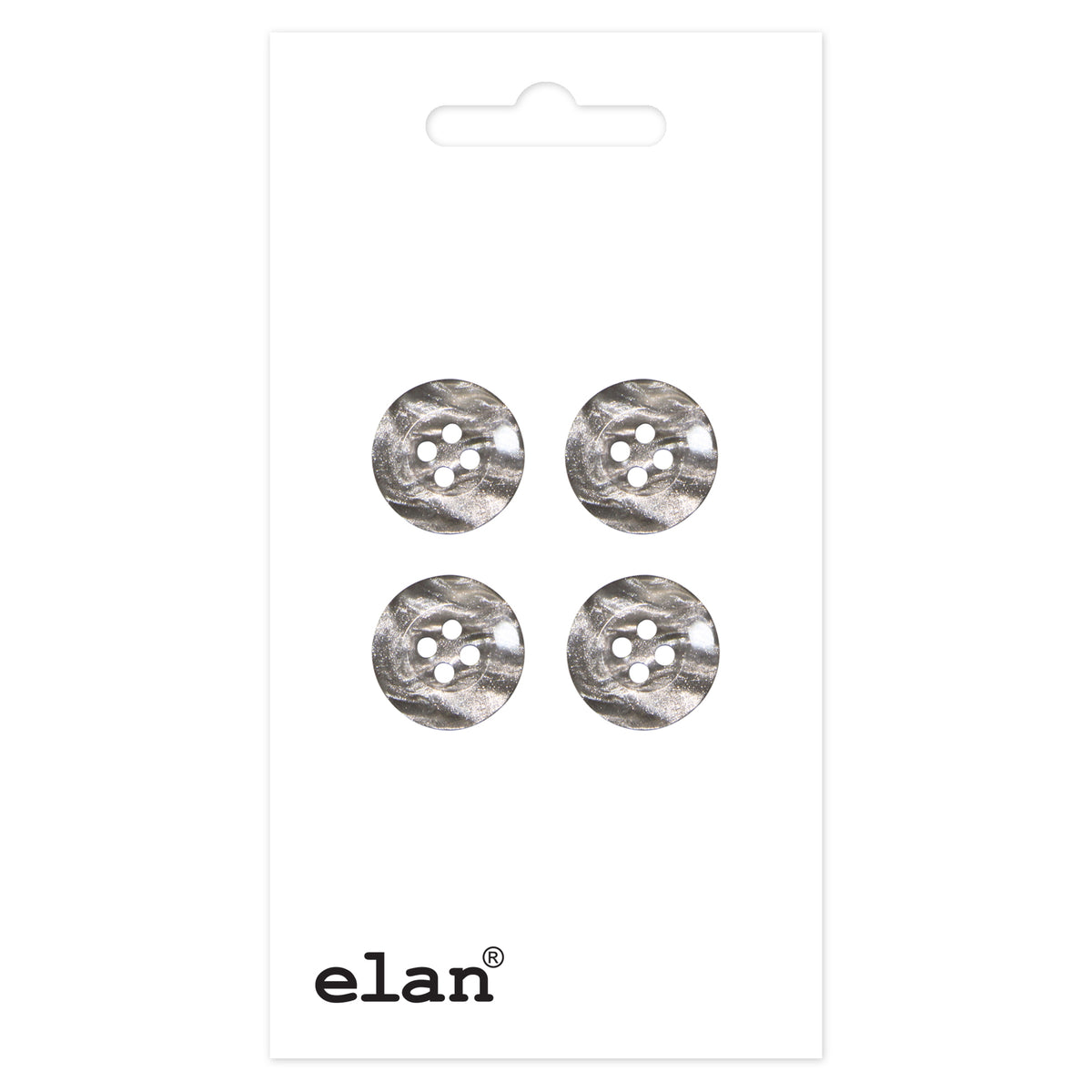 ELAN 4 Hole Button 13 mm (1/2 in), 4 Count