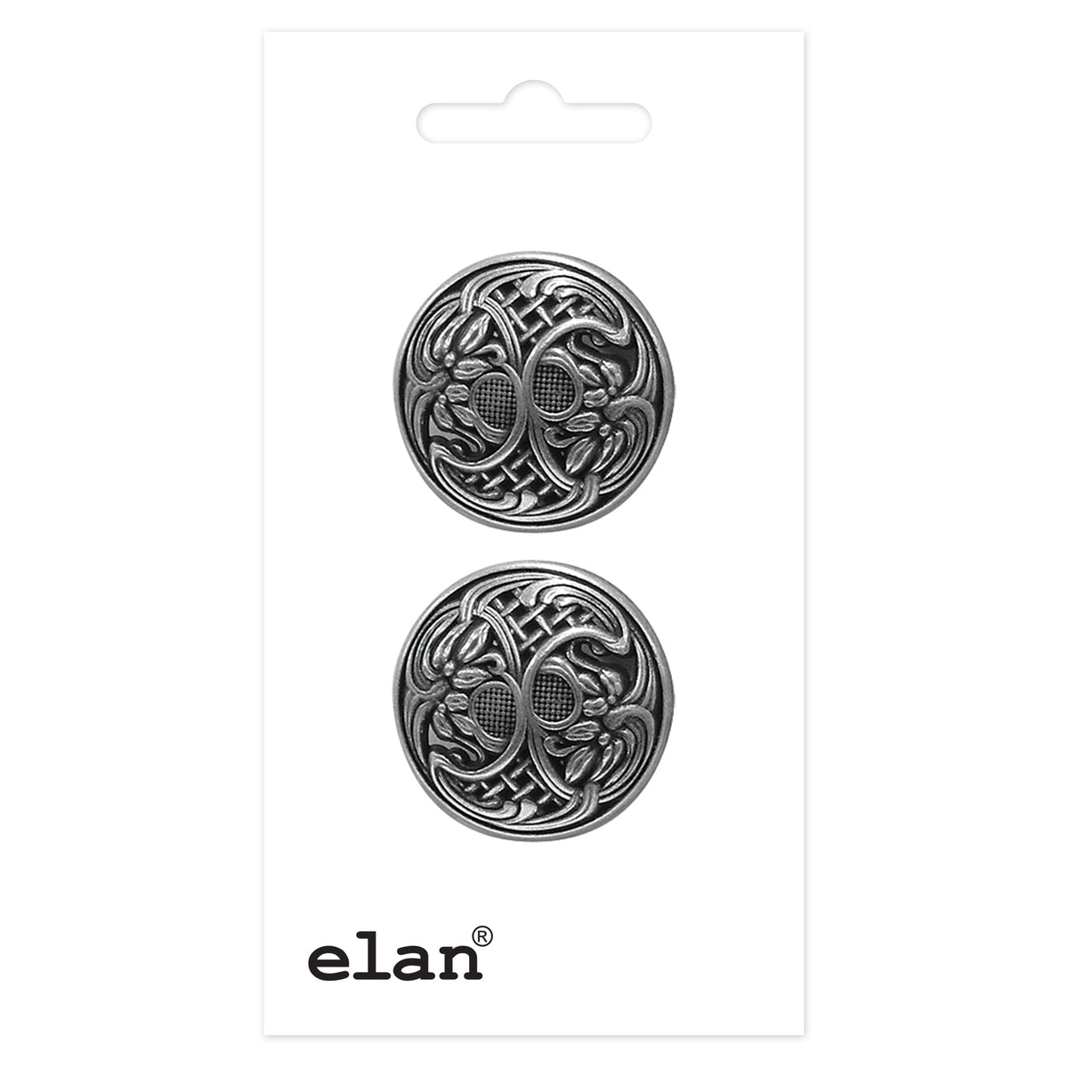ELAN shank buttons, 23 mm (7/8 in.), 2-count