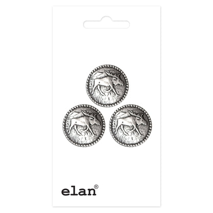ELAN Shank Button 18 mm (3/4 in) 3 Count
