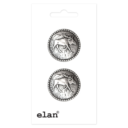 ELAN Shank Button 23 mm (7/8 in) 2 Count