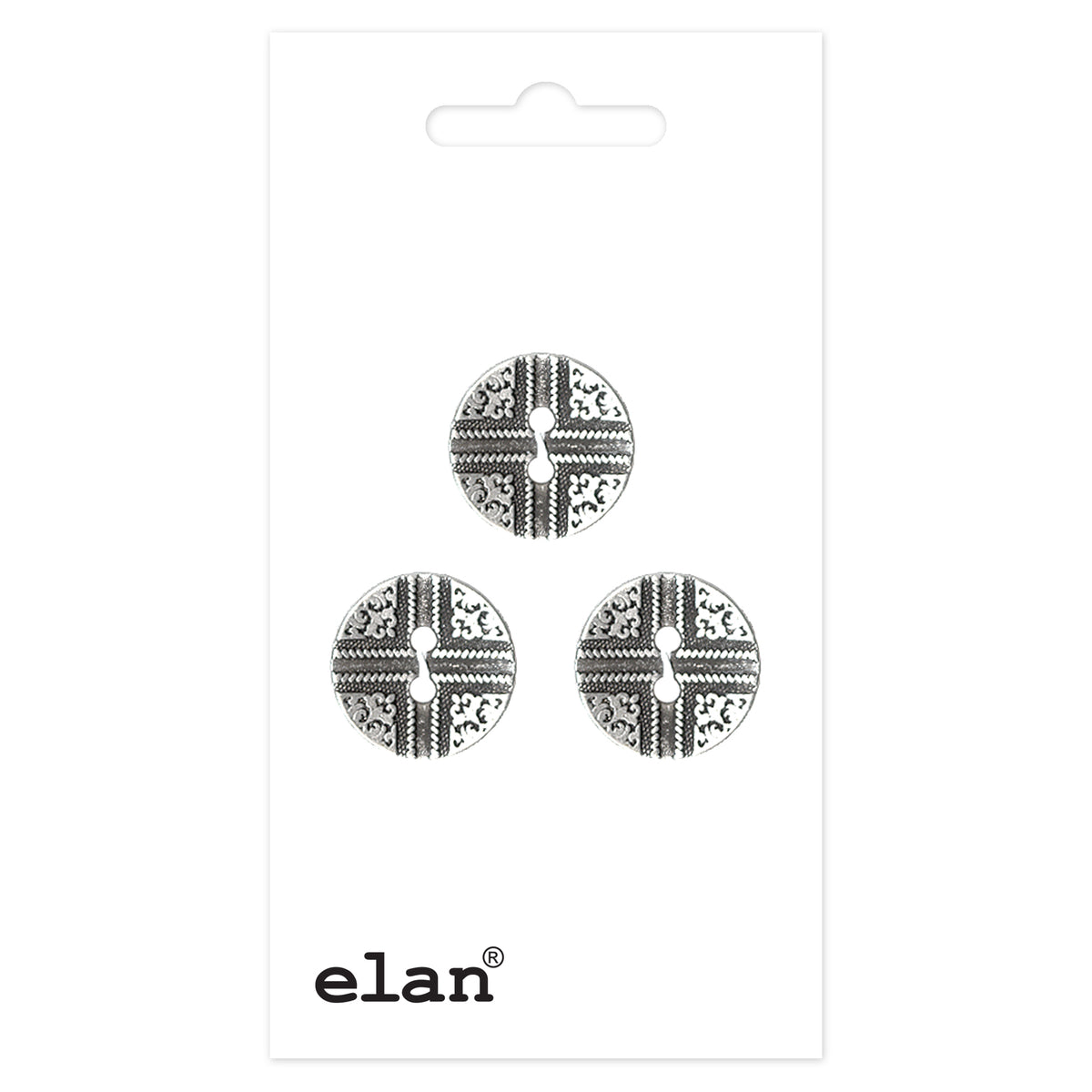 ELAN 2-hole sew-through buttons, 15 mm (5/8 in.), 3-pack