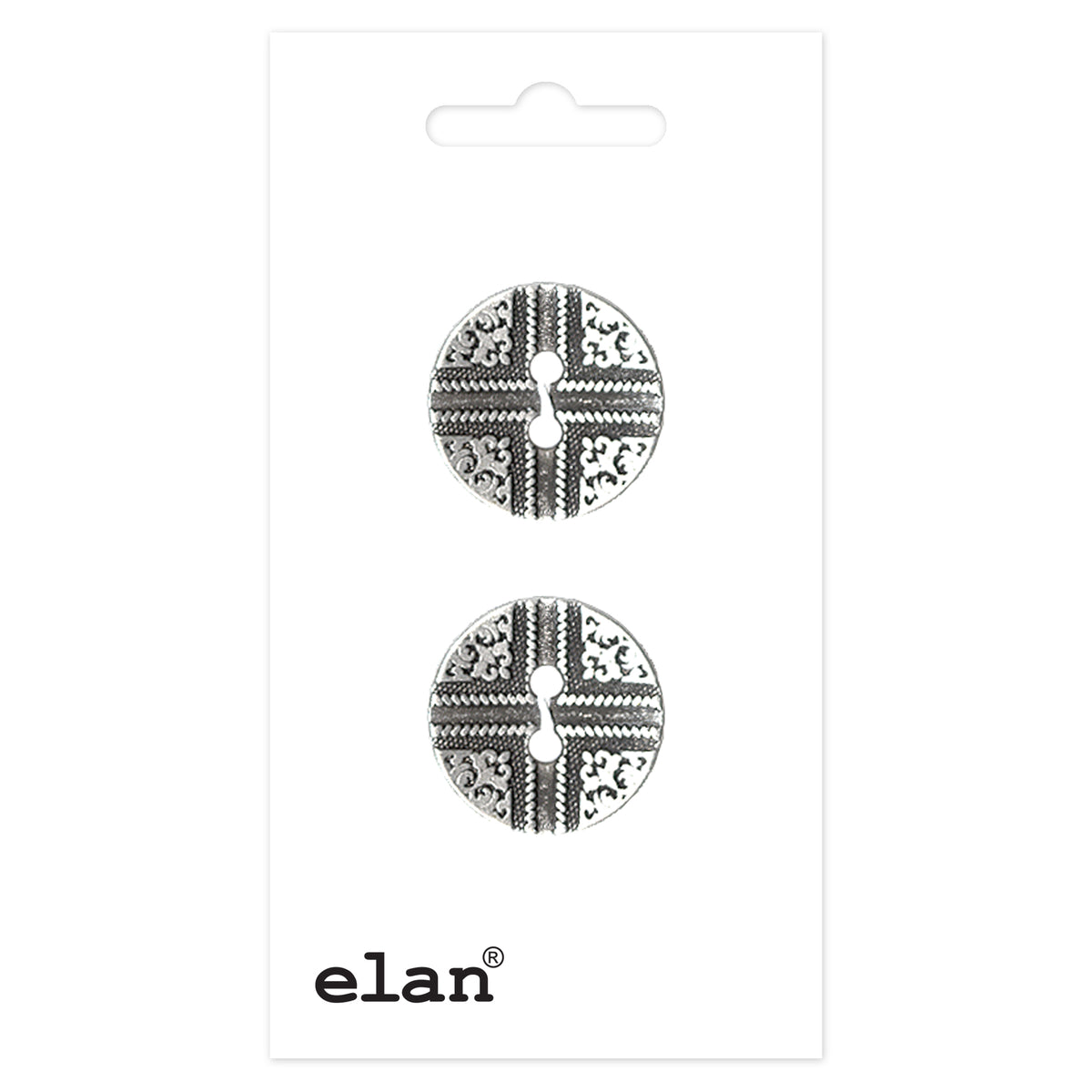 ELAN 2-hole sew-through buttons, 19 mm (3/4 in.), 2-pack