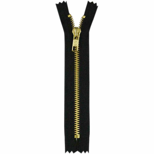 COSTUMAKERS Denim Closed-End Zipper, 18 cm (7 in), Black