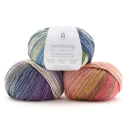UNIVERSAL YARN Sandcastle Self-Striping Yarn, 50 g, Sunshine