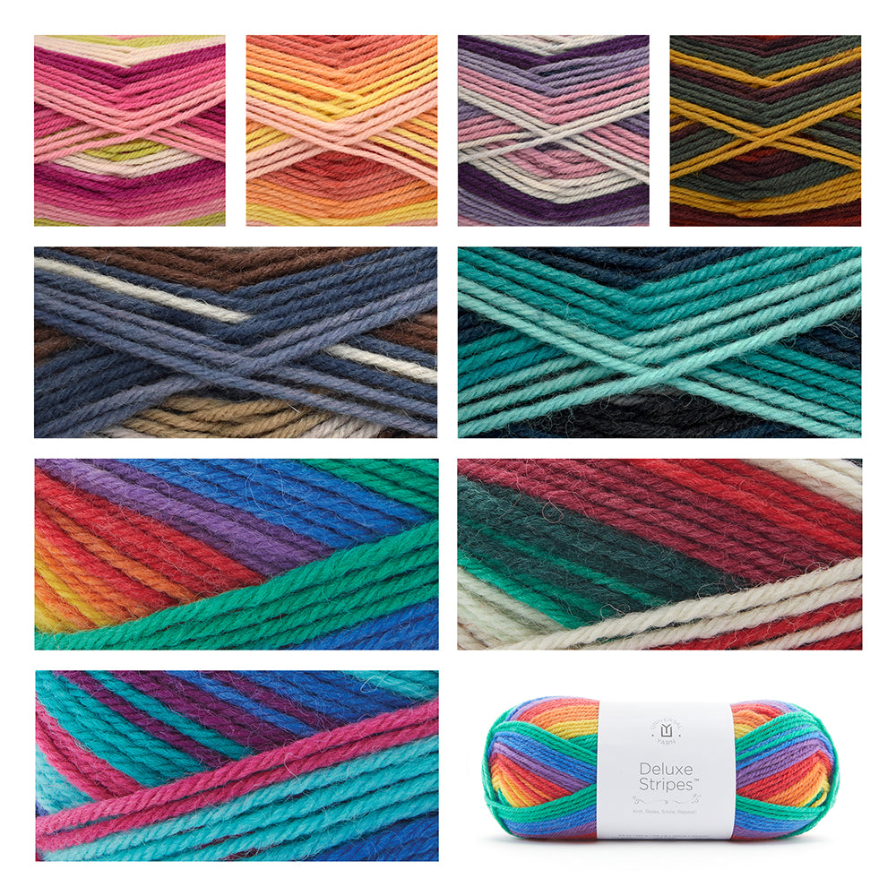 UNIVERSAL Deluxe Stripes Taste Pack #1785 Yarn - 100g - Medium Weight 4 - 200m (218yds)