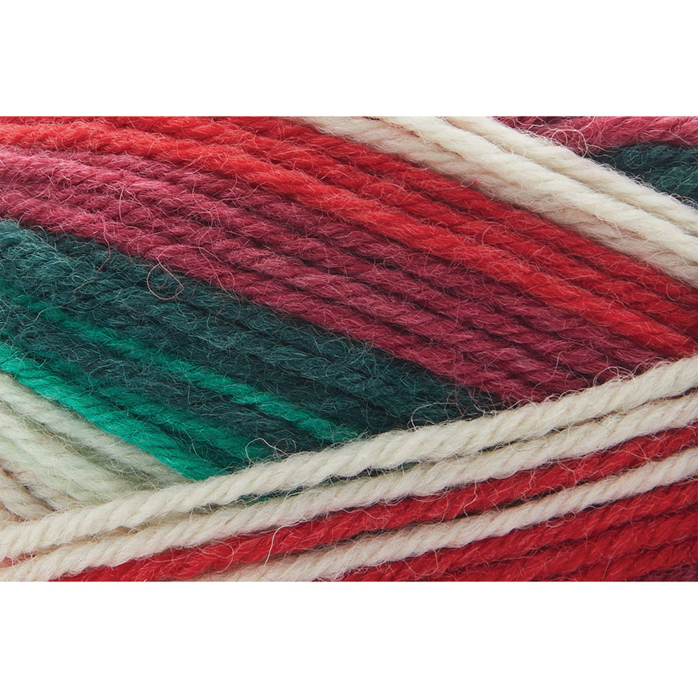 UNIVERSAL Deluxe Stripes #1785 Yarn 100 G 218 Yd Poinsettia
