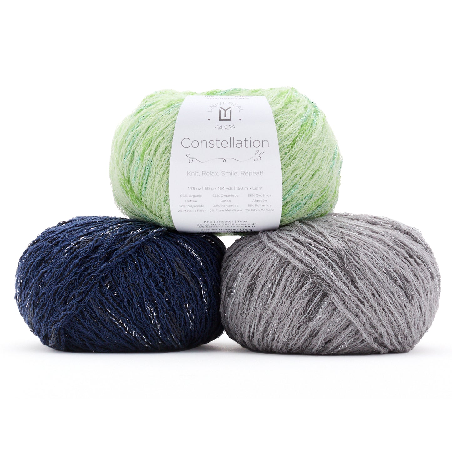 UNIVERSAL Constellation Organic Cotton Blend Yarn 50 g/164 yd Andromeda