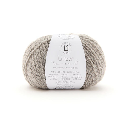 UNIVERSAL Linear #1803 Yarn - 50g - Fine Weight 2 - 175m (191yds) - Perspective