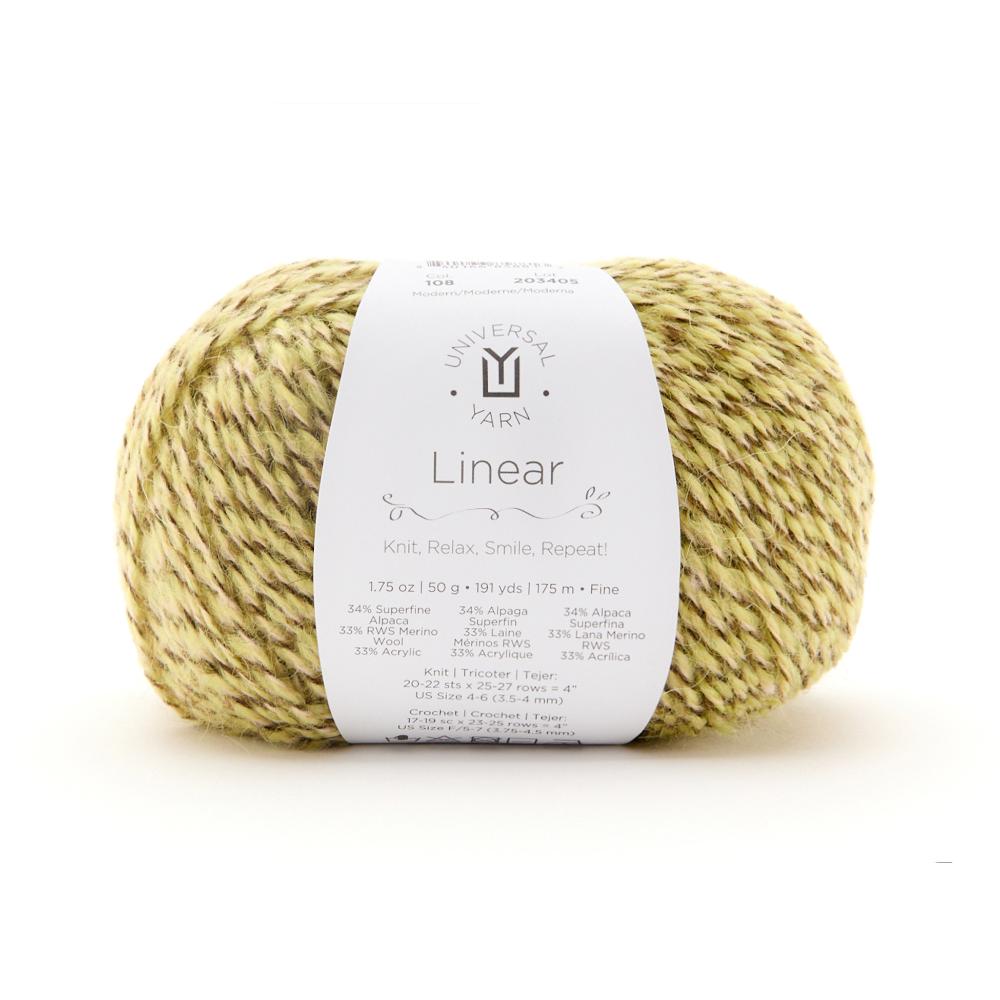 UNIVERSAL Linear #1803 Yarn - 50g - Fine Weight 2 - 175m (191yds) - Modern
