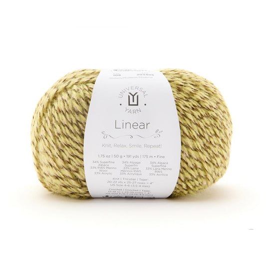 UNIVERSAL Linear #1803 Yarn - 50g - Fine Weight 2 - 175m (191yds) - Modern