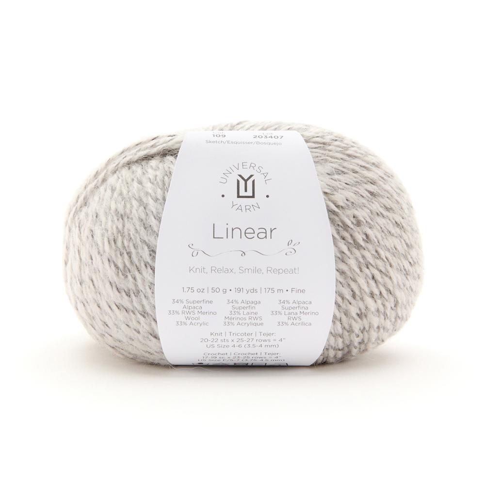 UNIVERSAL Linear #1803 Yarn - 50g - Fine Weight 2 - 175m (191yds) - Sketch