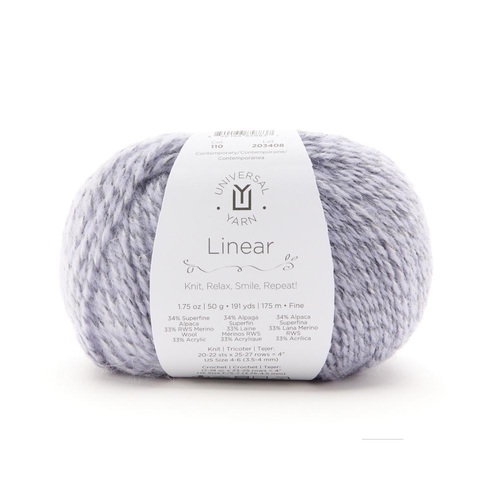 UNIVERSAL Linear #1803 Yarn - 50g - Fine Weight 2 - 175m (191yds) - Contemporary