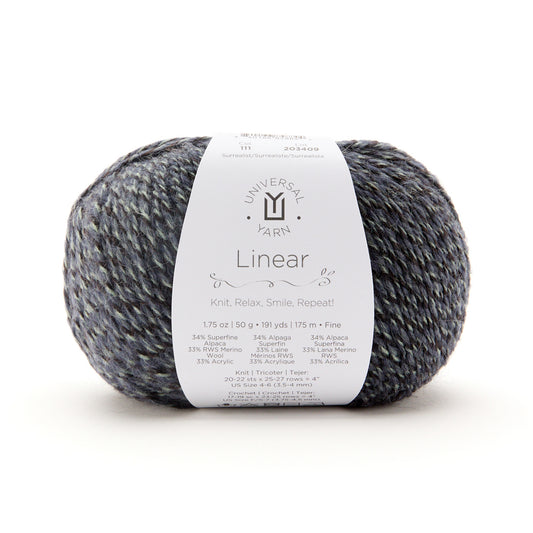 UNIVERSAL Linear fine alpaca-blend yarn Surrealist 50 g / approx. 175 m (191 yd)