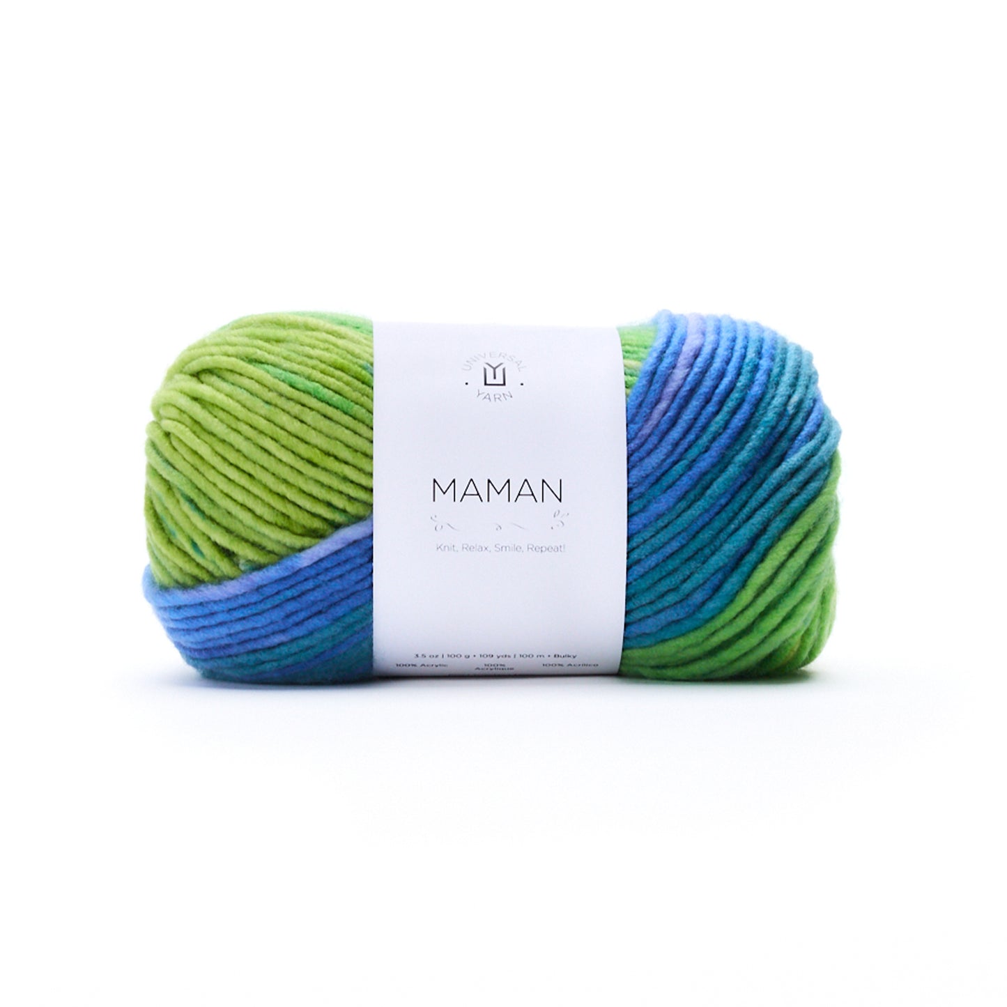 UNIVERSAL Maman Bulky Acrylic Yarn 100g/109yd Candy