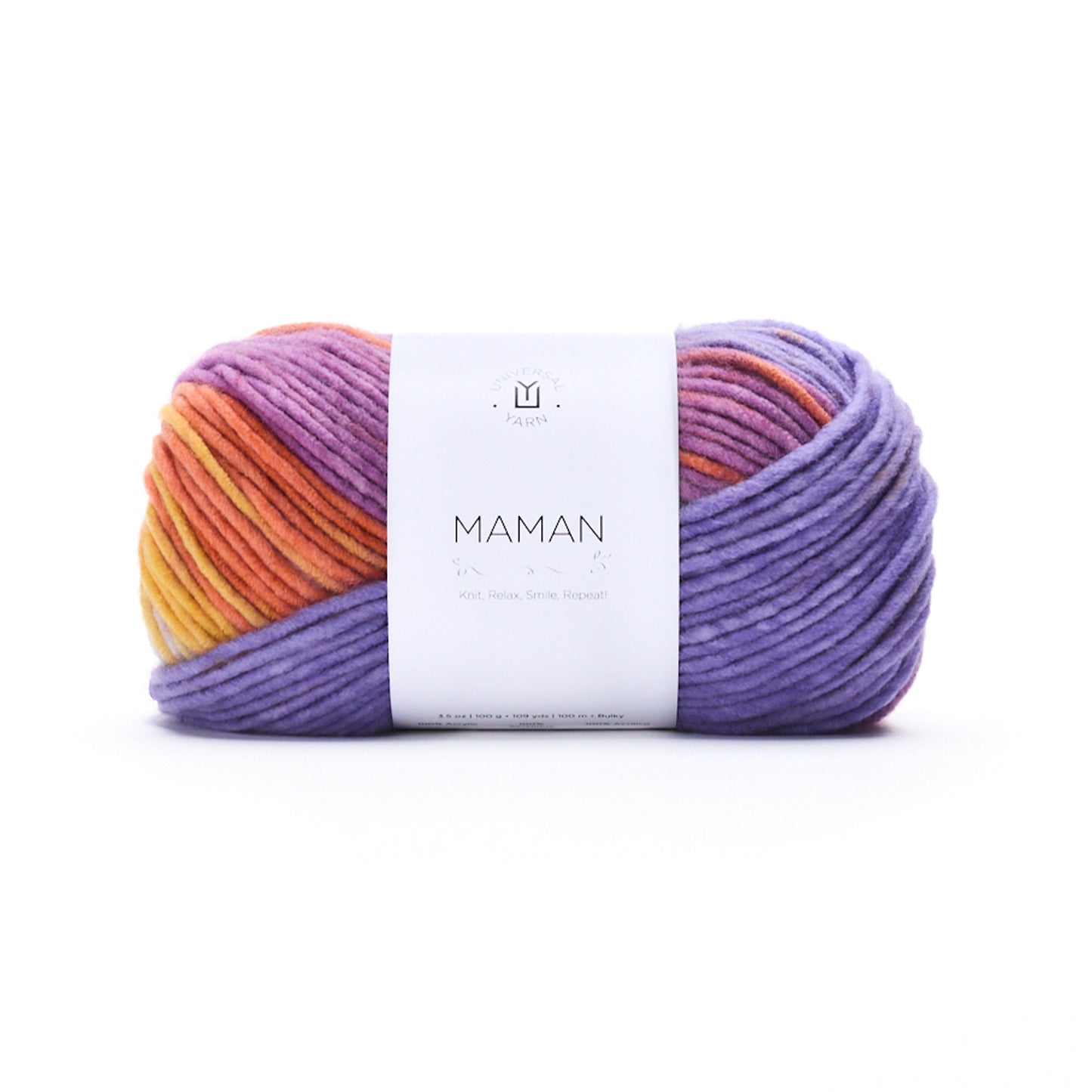 UNIVERSAL Maman Bulky Acrylic Yarn 100g/109yd Sunrise