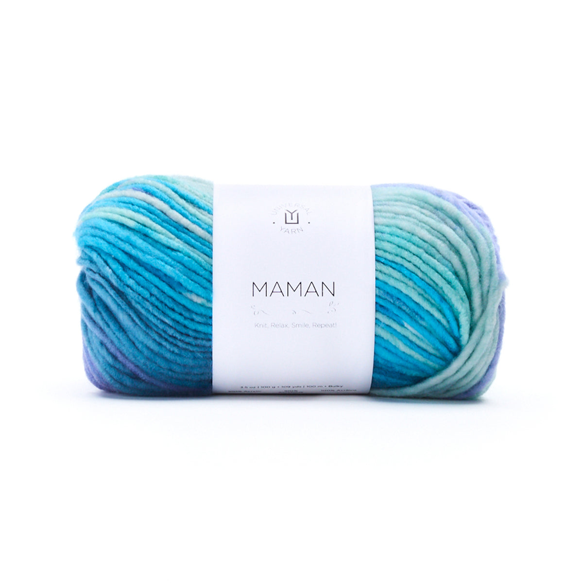UNIVERSAL Maman #1804 Yarn - 100g - Bulky Weight 5 - 100m (109yds) - Iris