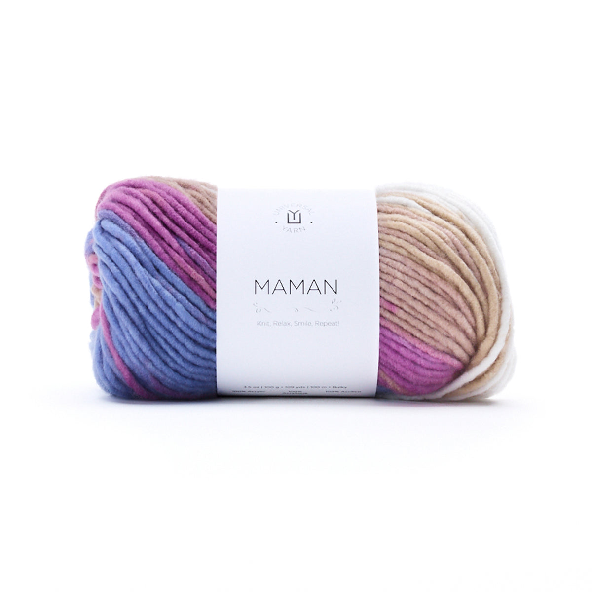UNIVERSAL Maman #1804 Yarn - 100g - Bulky Weight 5 - 100m (109yds) - Fruit Tart