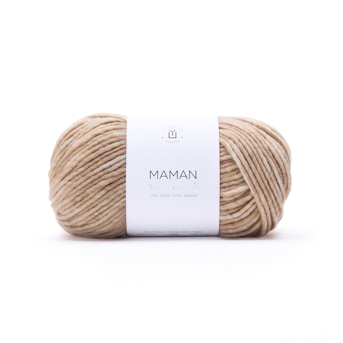 UNIVERSAL Maman #1804 Yarn - 100g - Bulky Weight 5 - 100m (109yds) - Shortcake