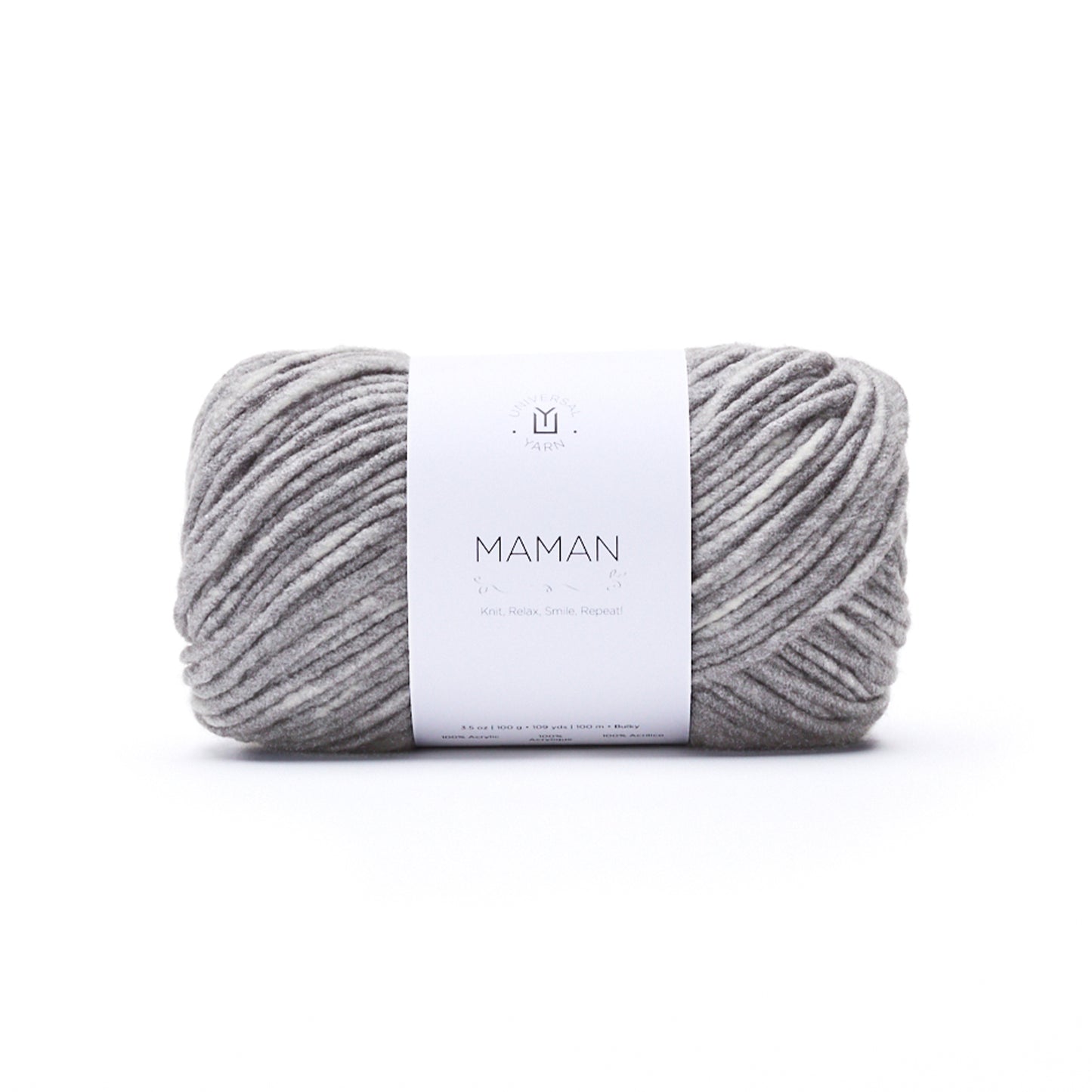 UNIVERSAL Maman Bulky Acrylic Yarn 100g/109yd Platinum