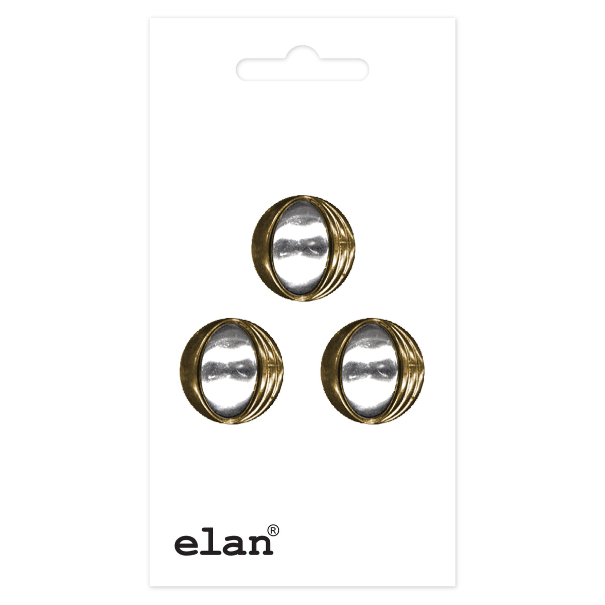 ELAN 2 Hole Button – 15 mm (5/8 in.) – 3 count