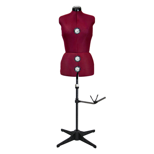 PANACHE Adjustable Dressform — Large — Maroon