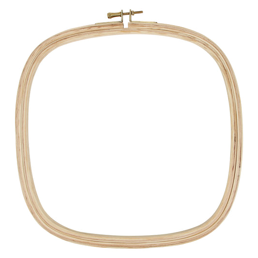 UNIQUE CRAFT Wood Embroidery Hoop — Square — 25 cm (10")