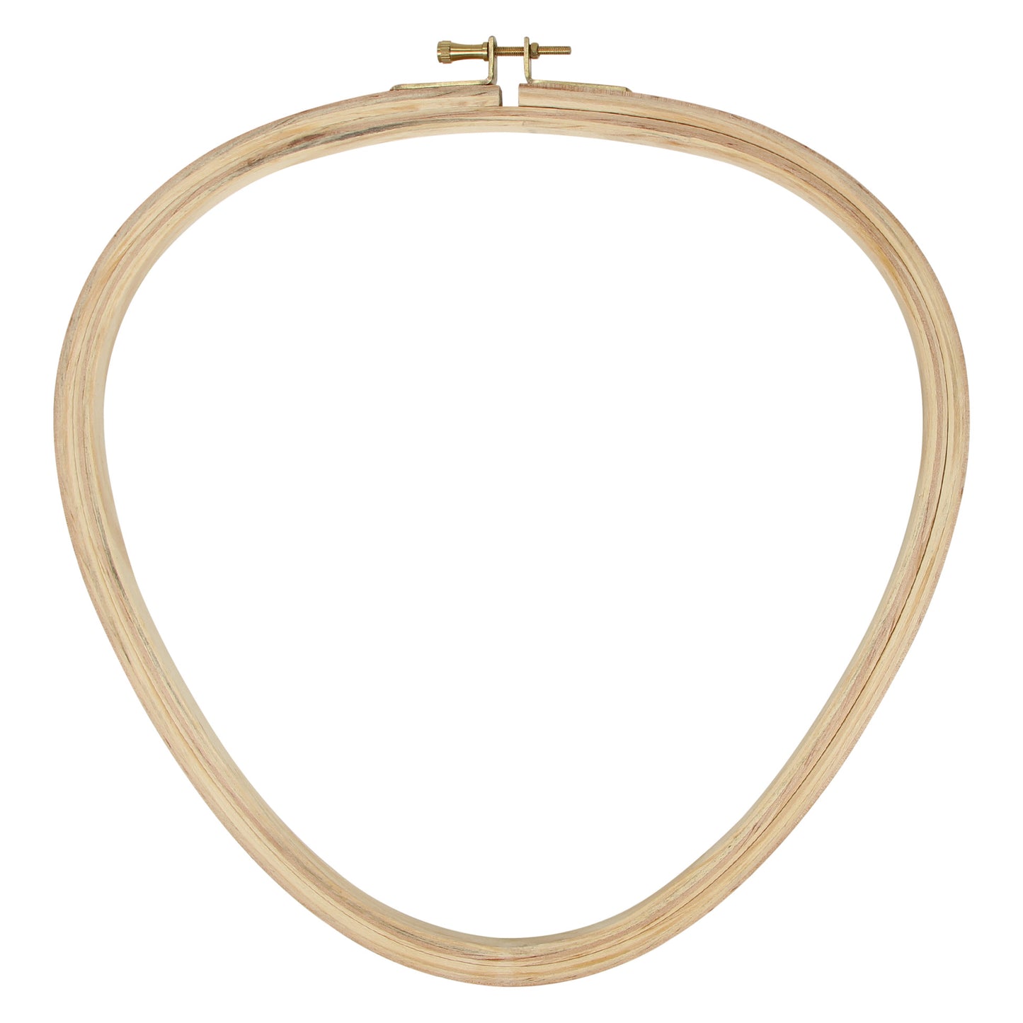 UNIQUE CRAFT Wood Embroidery Hoop — Triangle — 25 cm (10")