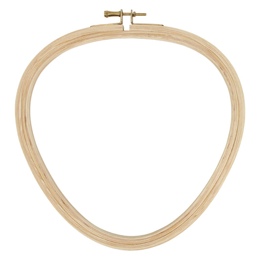 UNIQUE CRAFT Wood Embroidery Hoop — Triangle — 20 cm (8")
