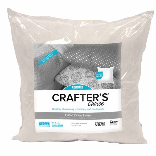 FAIRFIELD Crafter’s Choice® Pillow Insert Medium-Firm 12 x 12 in (30.5 x 30.5 cm)