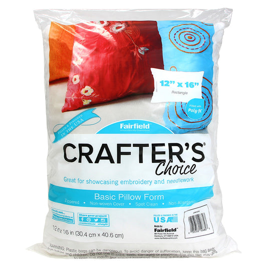 FAIRFIELD Crafter’s Choice® Pillow Insert Zippered 12 x 16 in (30.5 x 40.6 cm)