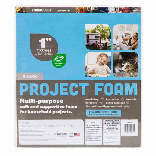 FAIRFIELD Project Foam Soft Support 15 x 17 x 1 in (38.1 x 43.2 x 2.5 cm) 2-Pack