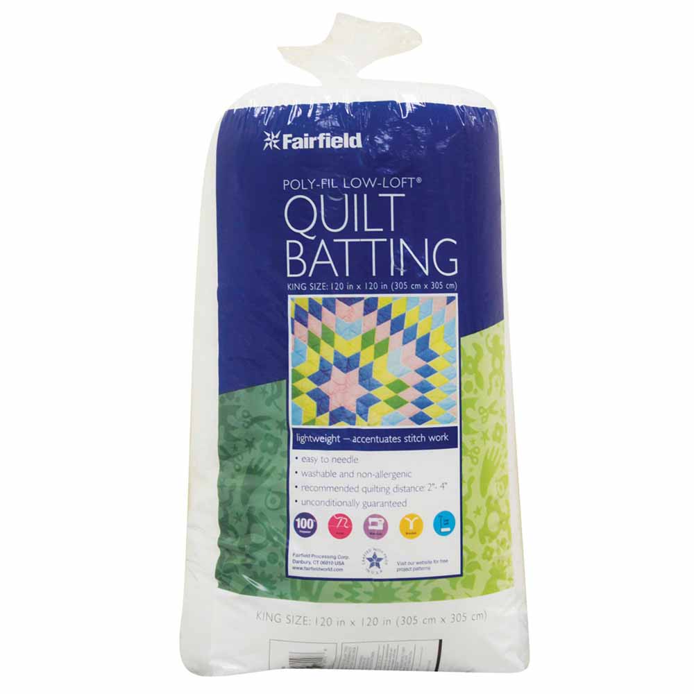 FAIRFIELD Poly-Fil Low-Loft Quilt Batting 305 × 305 cm (120 × 120 in)