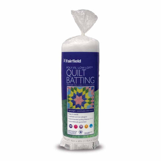 FAIRFIELD Poly-Fil Low-Loft Quilt Batting 114 × 152 cm (45 × 60 in)
