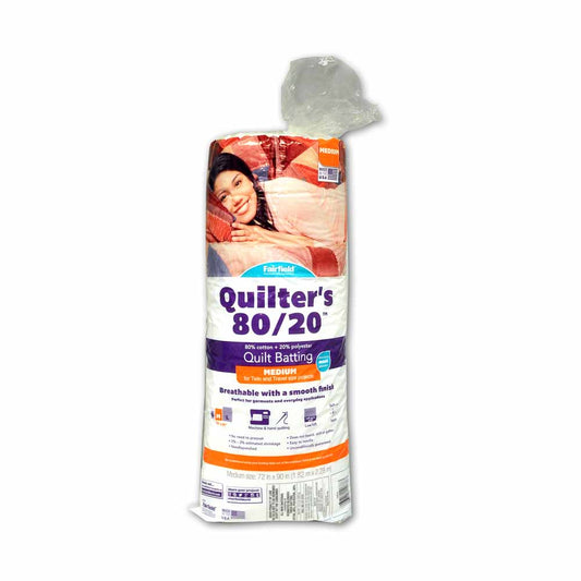FAIRFIELD Quilter’s 80/20 Quilt Batting 183 × 229 cm (72 × 90 in)