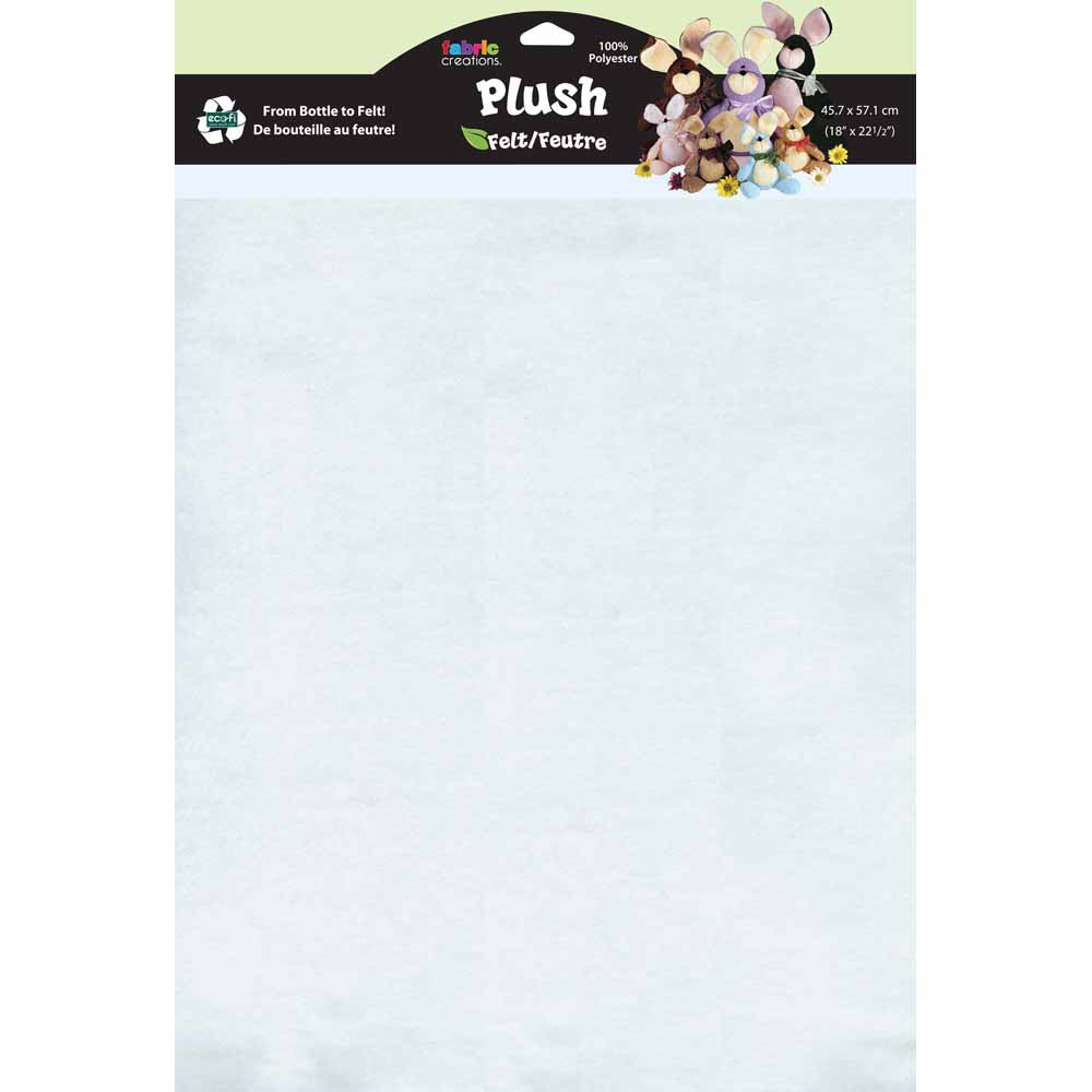 KUNIN PlushFelt Sheet 45.7 × 57 cm (18 × 22½ in) White