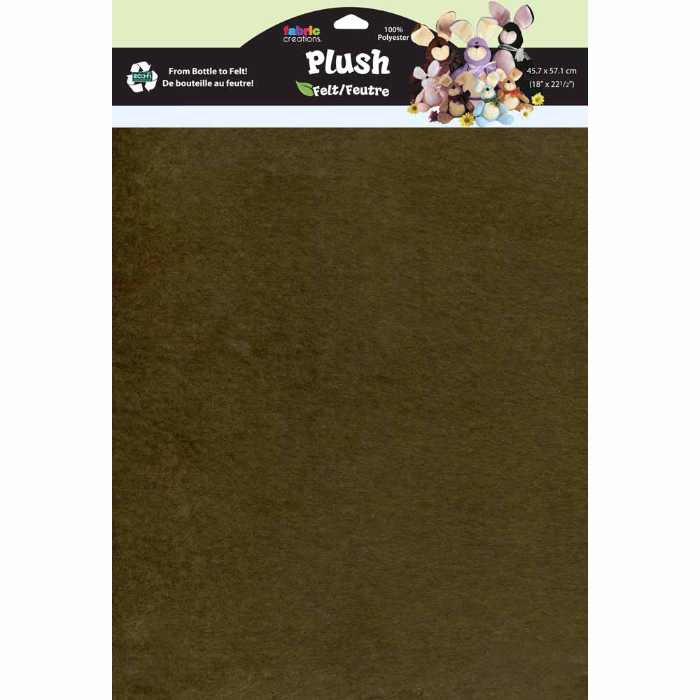 KUNIN PlushFelt Sheet 45.7 × 57 cm (18 × 22½ in) Walnut