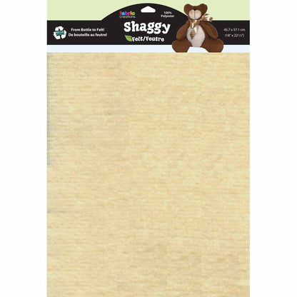 KUNIN Shaggy Felt Sheet 45.7 × 57 cm (18 × 22½ in) Cream