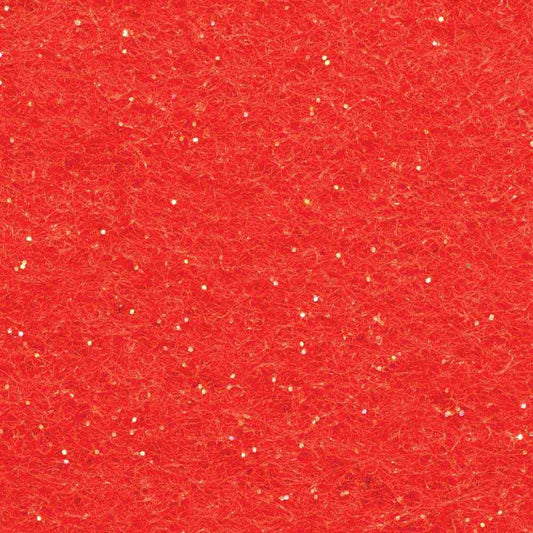 KUNIN GlitterFelt Square 23 × 30 cm (9 × 12 in) Red
