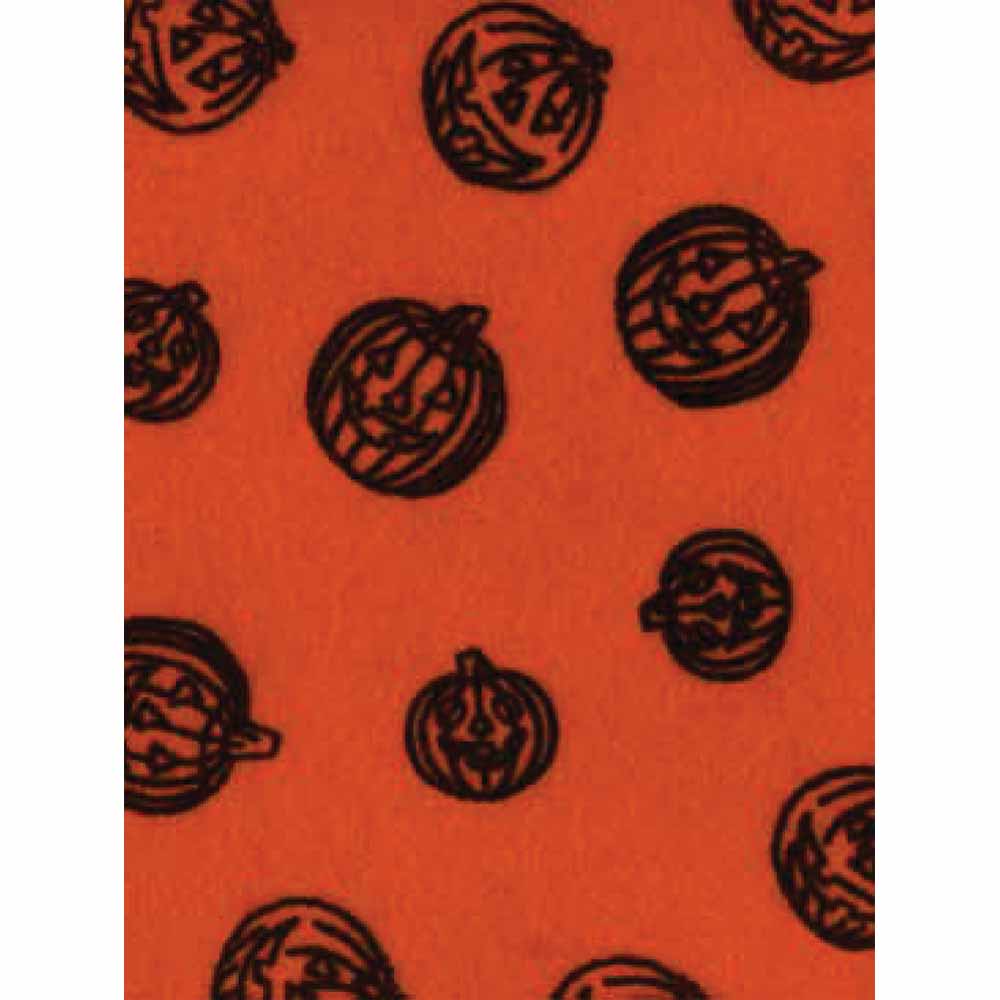 KUNIN Print Felt Square 23 × 30 cm (9 × 12 in) Halloween Orange