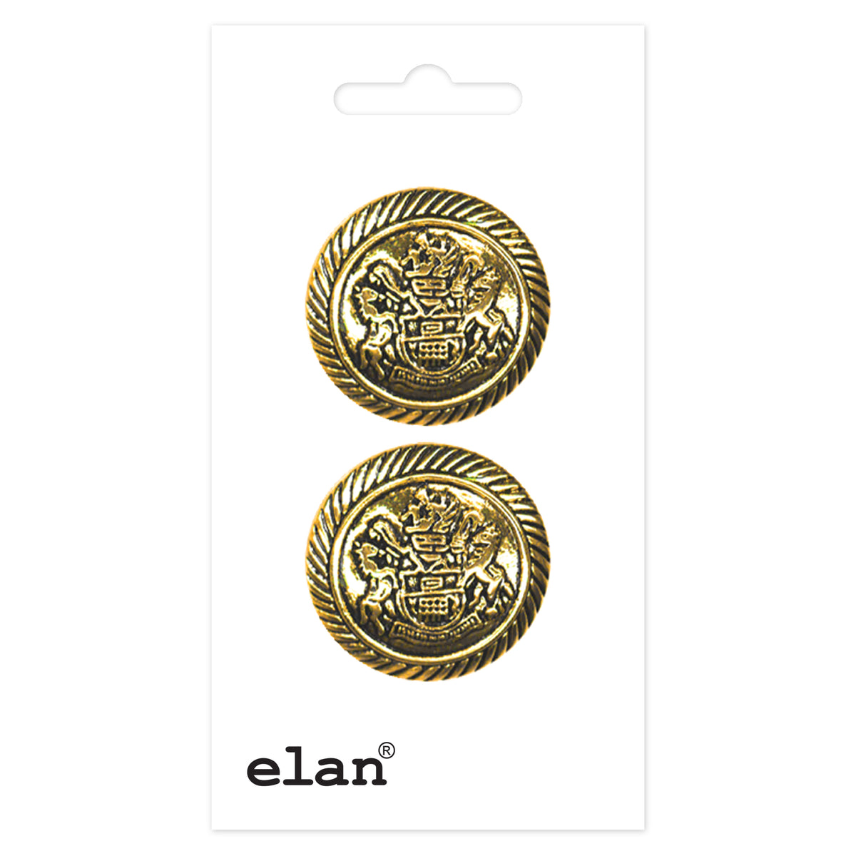 ELAN Shank Button 25 mm (1 in), 2 Pack